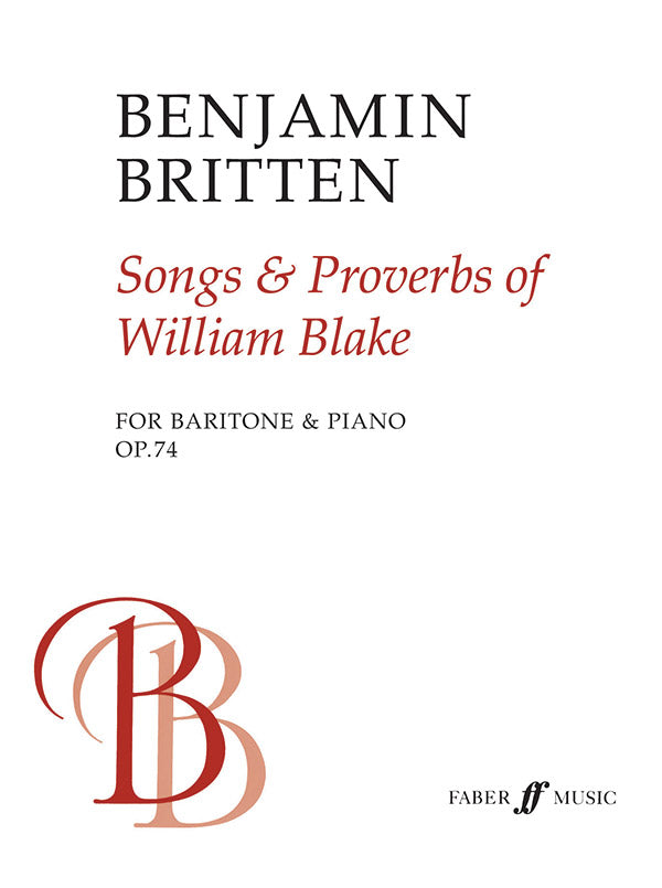 Songs and Proverbs of William Blake Cover Image