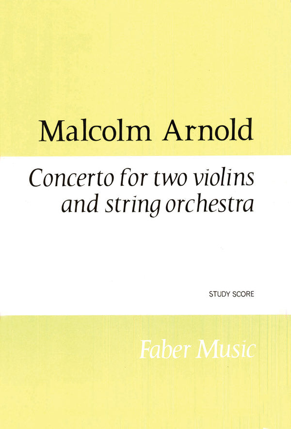 Concerto for Two Violins and String Orchestra Cover Image
