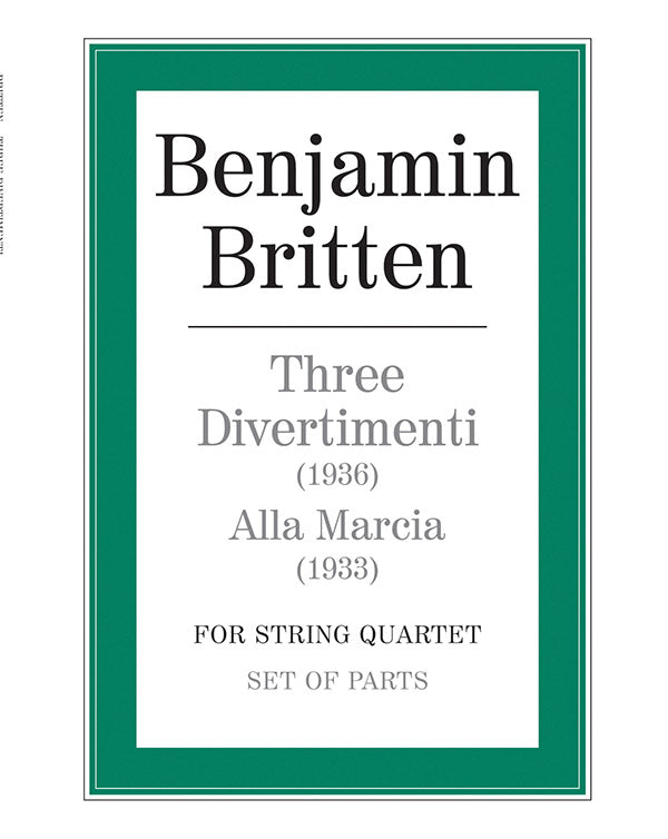 Three Divertimenti & Alla Marcia Cover Image