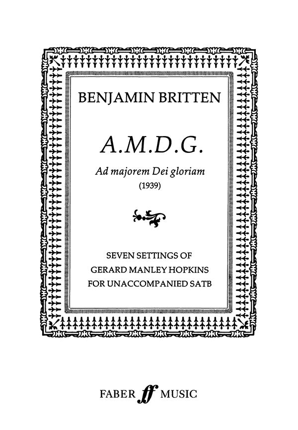 A.M.D.G. (Ad Majoram Dei Gloriam) Cover Image
