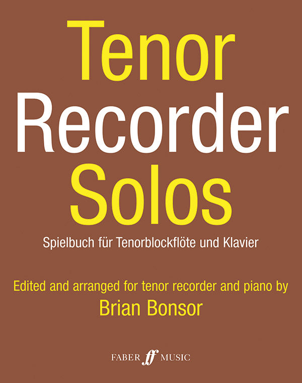 Tenor Recorder Solos Cover Image