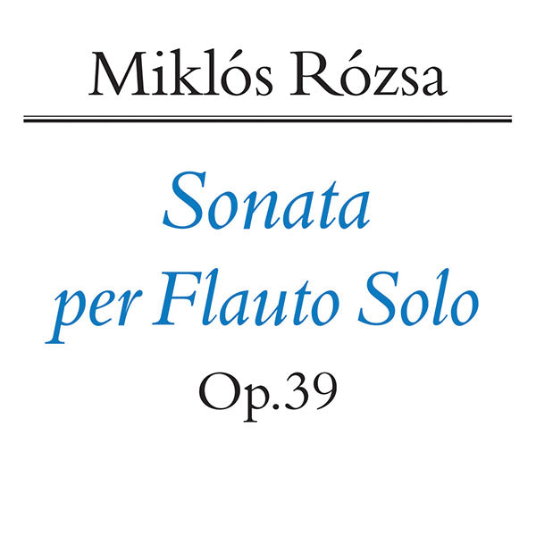 Flute Sonata, Opus 39 Cover Image