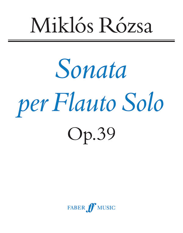 Flute Sonata, Opus 39 Cover Image