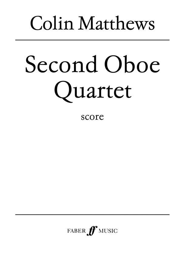 Oboe Quartet No. 2 Cover Image