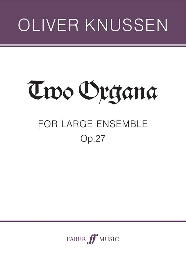 Two Organa, Opus 27 Cover Image