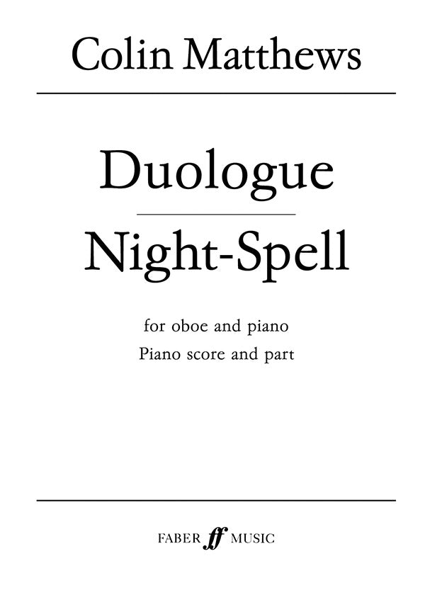 Duologue and Night-Spell Cover Image