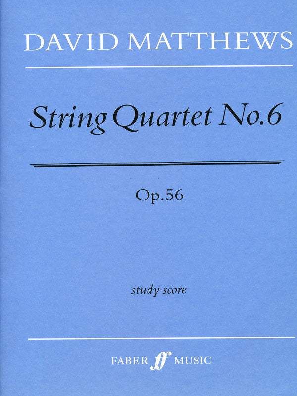 String Quartet No. 6 Cover Image