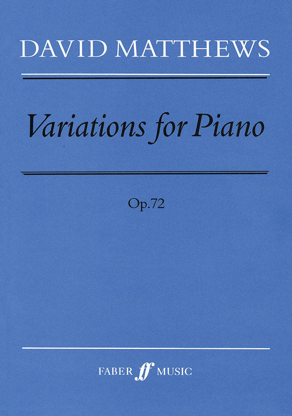 Variations for Piano Cover Image