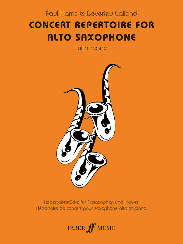 Concert Repertoire for Alto Saxophone Cover Image