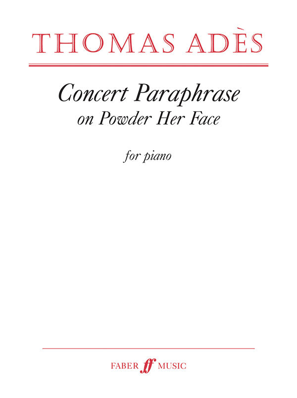 Concert Paraphrase on Powder Her Face Cover Image