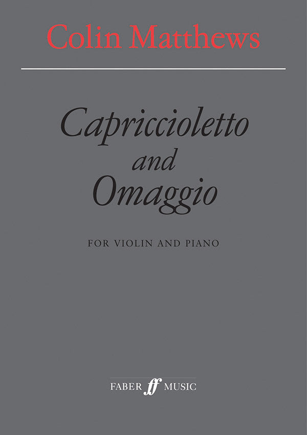 Capriccioletto and Omaggio Cover Image