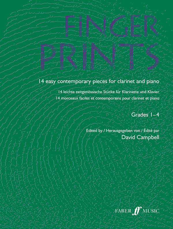 Fingerprints for Clarinet and Piano, Grade 1-4 Cover Image