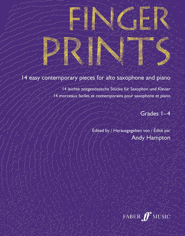 Fingerprints for Alto Saxophone and Piano, Grade 1-4 Cover Image