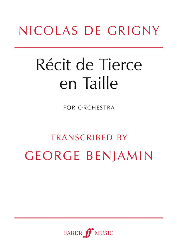 Recit de Tierce en Taille Cover Image