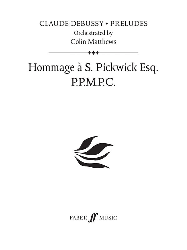 Hommage a S. Pickwick Esq. Cover Image
