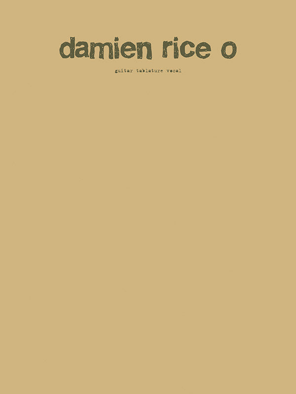 Damien Rice: O Cover Image