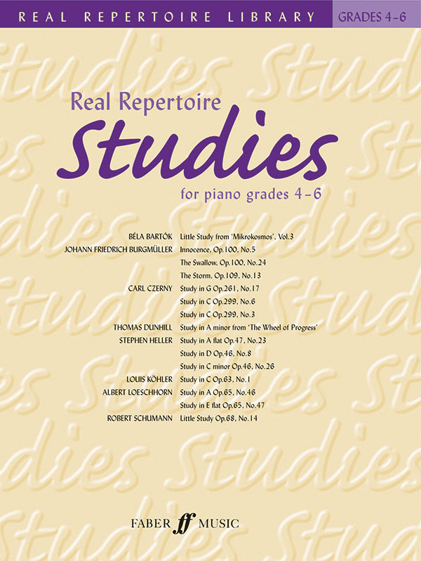 Real Repertoire Studies for Piano Grades 4-6 Cover Image