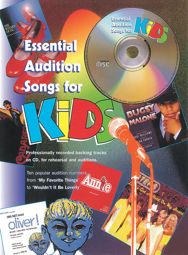 Essential Audition Songs for Kids Cover Image