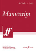Manuscript Paper: 12 Stave Full Size (8.5" x 12") Cover Image