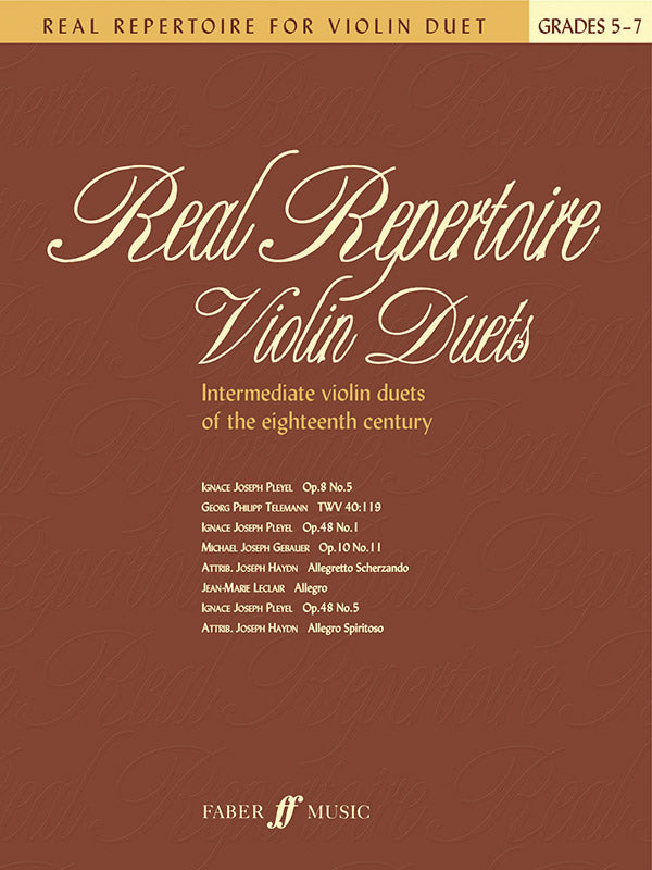 Real Repertoire for Violin Duets Cover Image