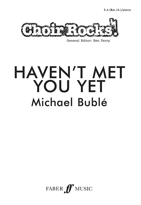 Haven't Met You Yet Cover Image