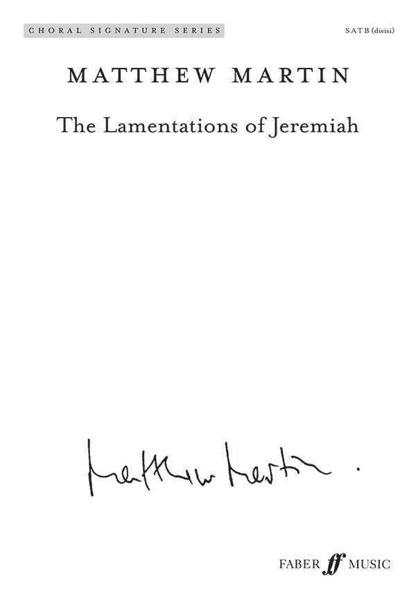 The Lamentations of Jeremiah Cover Image