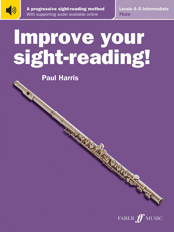 Improve Your Sight-Reading! Flute, Levels 4-5 (Intermediate) Cover Image