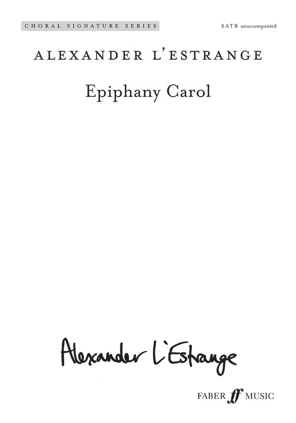 Epiphany Carol Cover Image