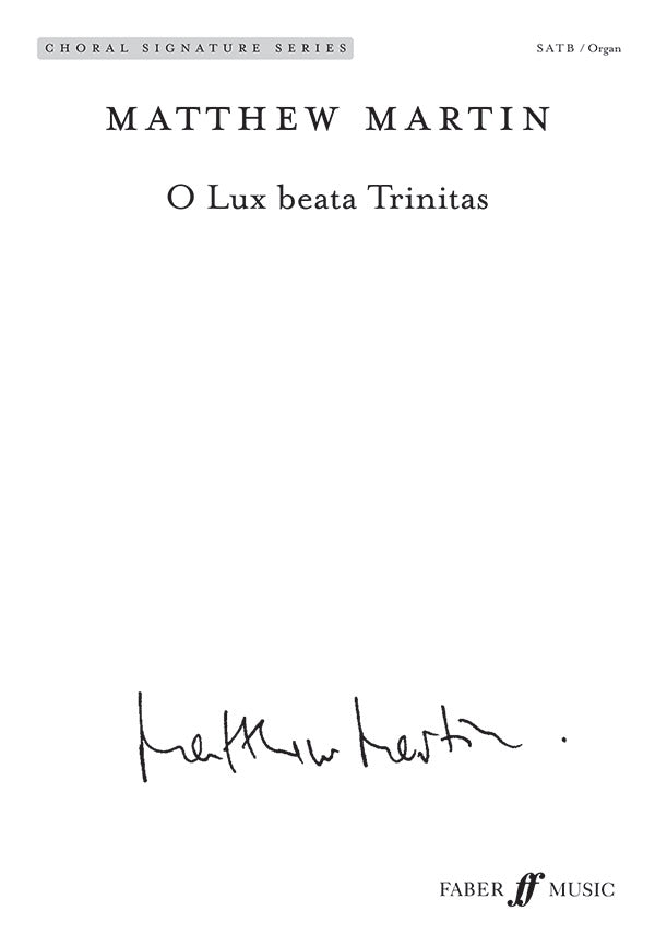 O Lux Beata Trinitas Cover Image