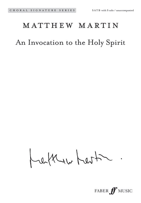 An Invocation to the Holy Spirit Cover Image