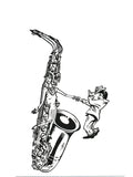 Greeting Cards: Saxophone (Pack of 8) Cover Image
