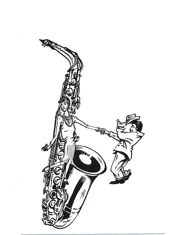 Greeting Cards: Saxophone (Pack of 8) Cover Image