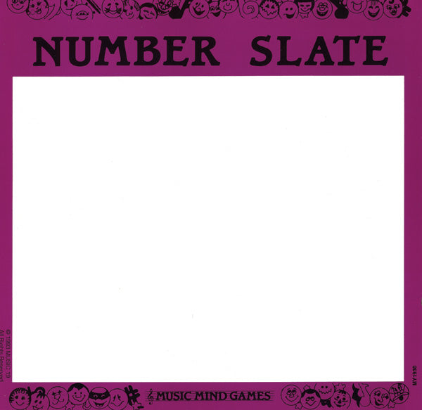 Music Mind Games, Level 1: Number Slate Cards Cover Image
