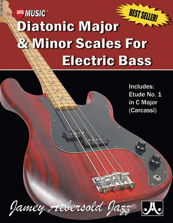 Diatonic Major & Minor Scales for Electric Bass Cover Image