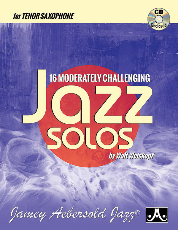 16 Moderately Challenging Jazz Solos Cover Image
