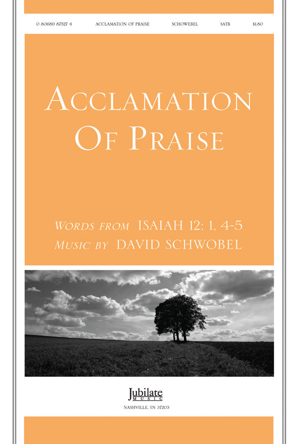Acclamation of Praise (Words from Isaiah 12:1, 4-5) Sheet Music Preview