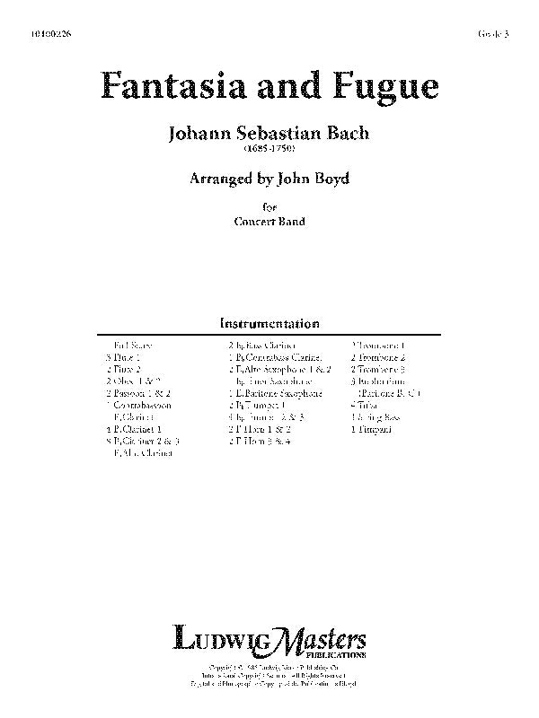 Fantasia and Fugue in G minor Cover Image