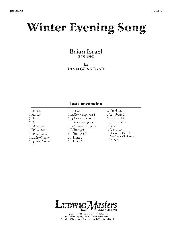 Winter Evening Song Cover Image