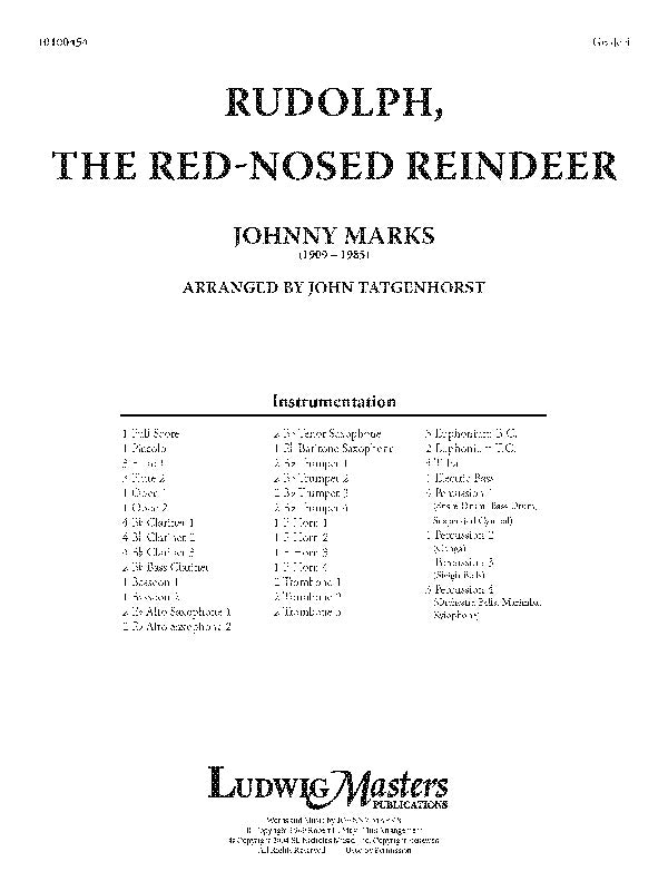 Rudolph, the Red Nosed Reindeer Cover Image
