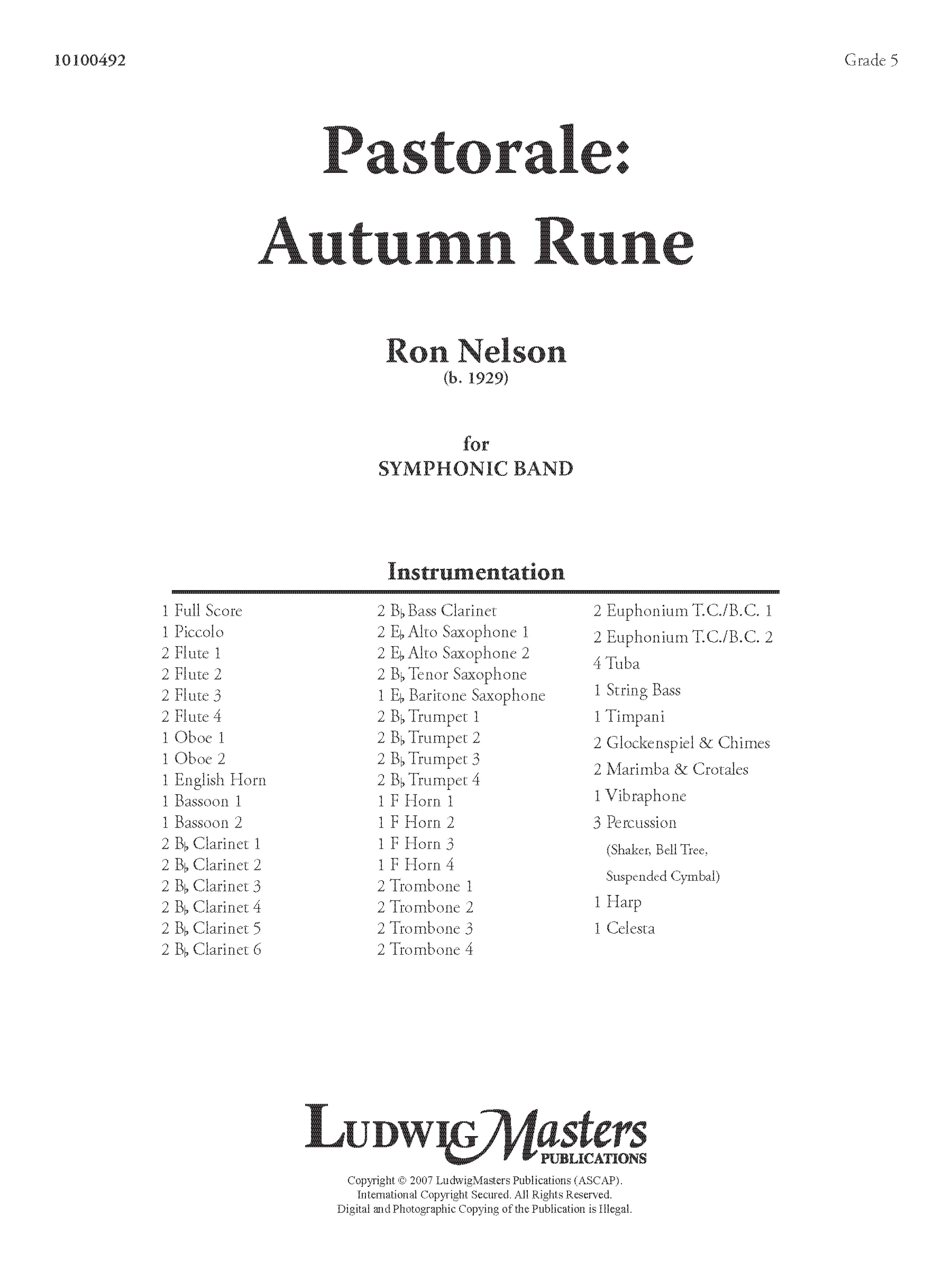 Pastorale: Autumn Rune Cover Image