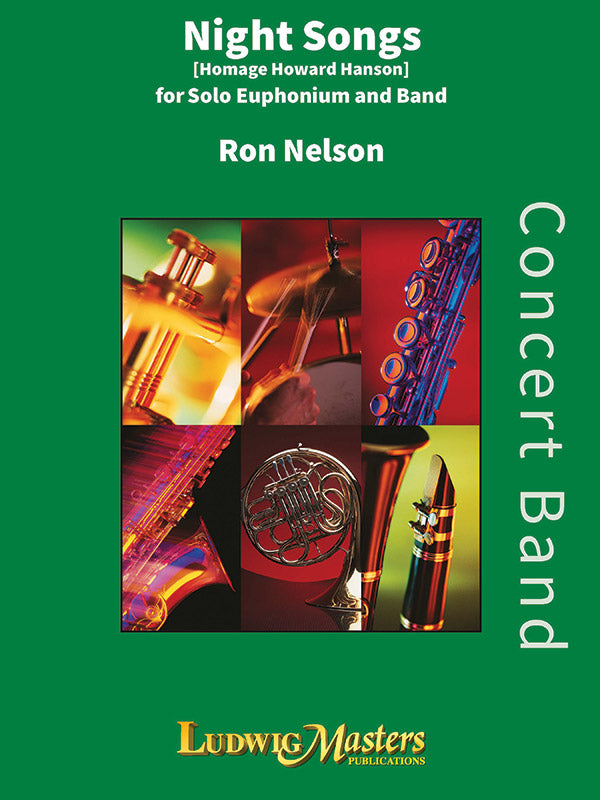 Night Song (Homage Howard Hanson) for Euphonium and Wind Ensemble Cover Image