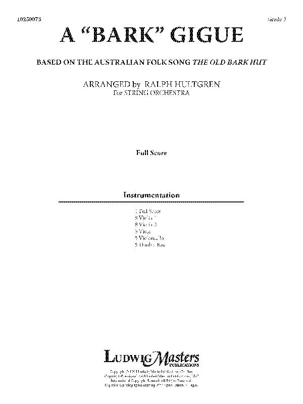 A Bark Gigue Cover Image