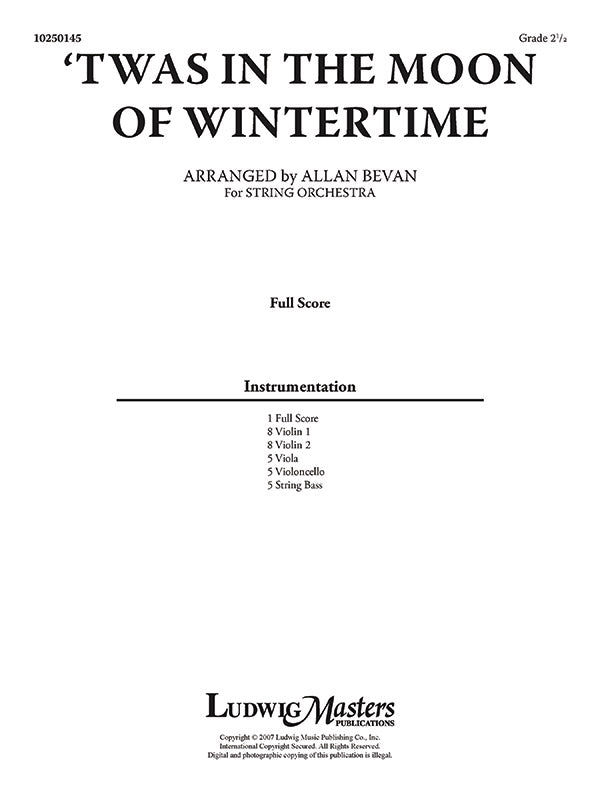 Twas In the Moon of Wintertime Cover Image