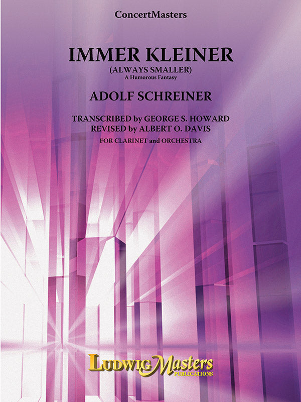 Immer Kleiner for Solo Clarinet and Orchestra Cover Image