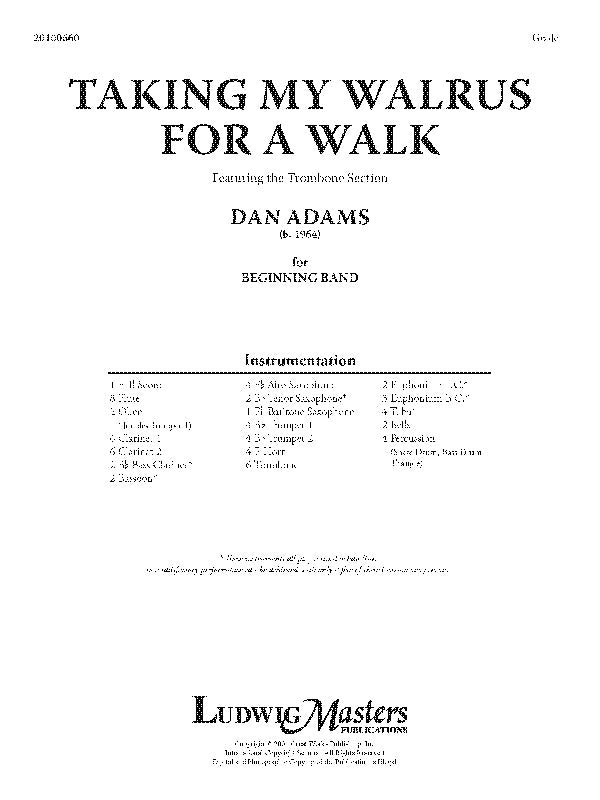 Taking My Walrus for a Walk Cover Image