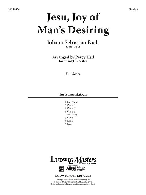 Jesu, Joy of Man's Desiring Cover Image
