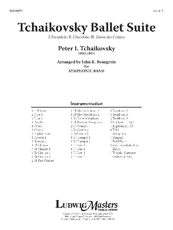 Tchaikovsky Ballet Suite Cover Image