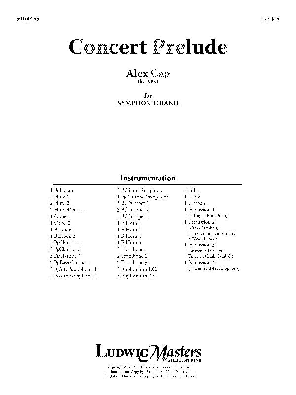 Concert Prelude Cover Image