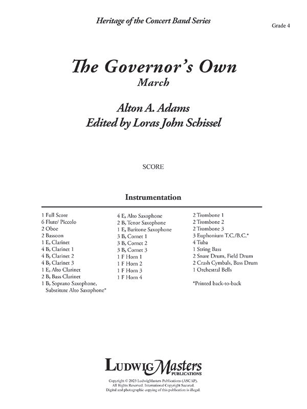The Governor's Own Cover Image