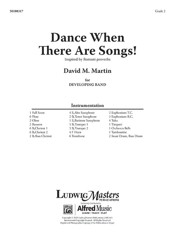 Dance When There Are Songs Cover Image